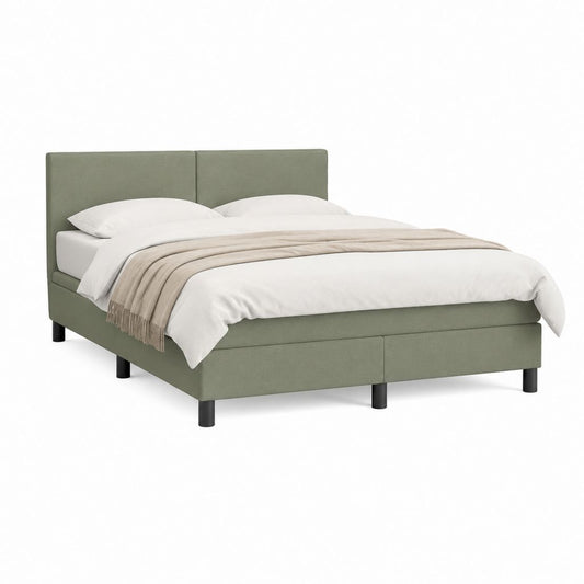 Polsterbett Doppelbett Salbeigrün Polyester Rechteckig Liegefläche 160 x 200 cm Außenmaß 174 x 215 cm